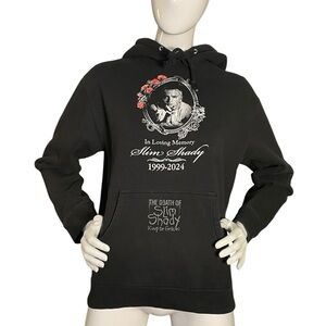 Eminem The Death of Slim Shady Black Graphic Hoodie (S)